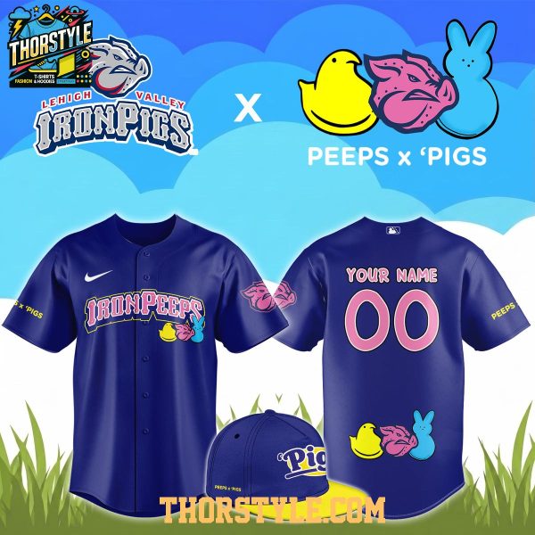 Lehigh Valley IronPigs x Peeps 2026 Marshmallow Night MiLB Custom Jersey