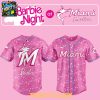 Miami Marlins Barbie Special Night 2026 Personalized Baseball Jersey