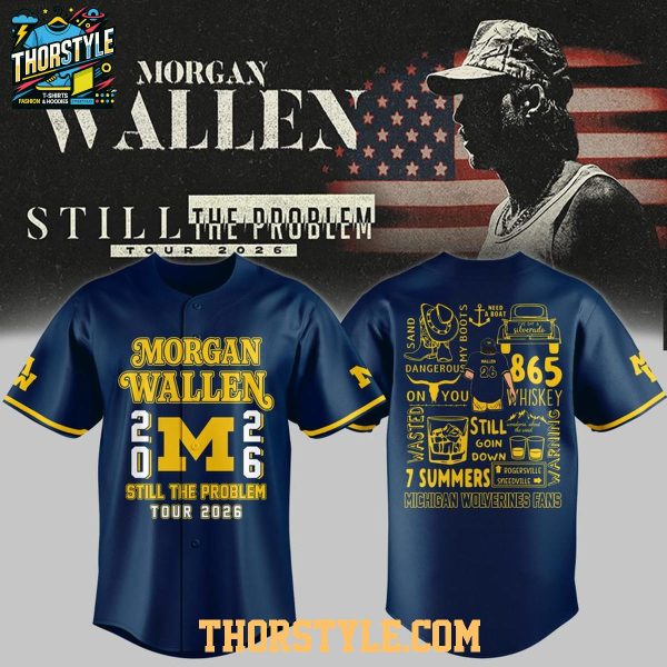 Michigan Wolverines Morgan Wallen x Still The Problem Tour 2026 Jersey