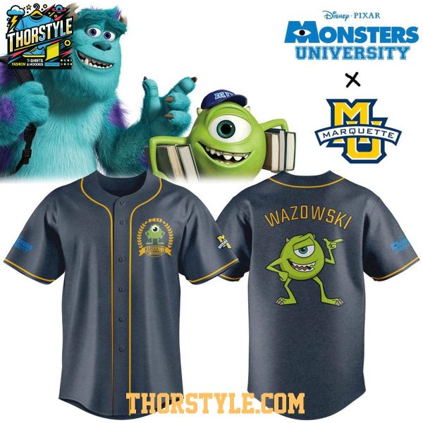 Mike Wazowski x Marquette 2026 Monsters University Personalized Baseball Jersey