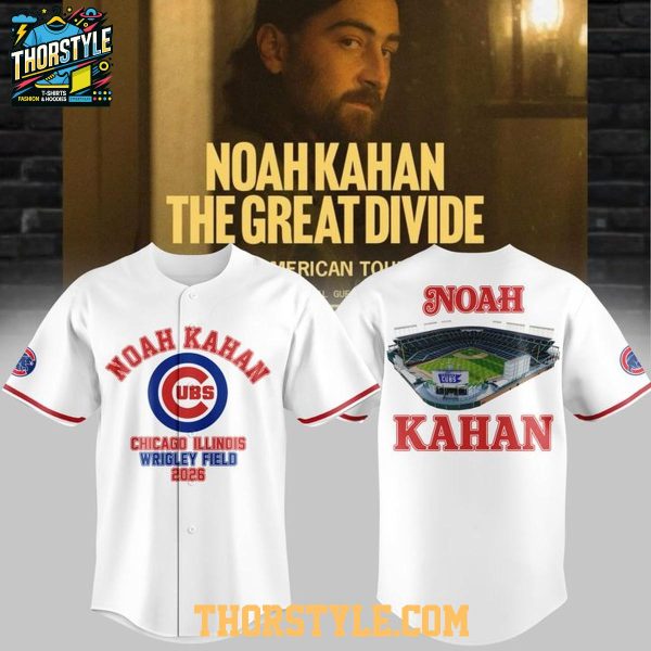 Noah Kahan Chicago Cubs Wrigley Field Event The Great Divide Tour 2026 Baseball Jersey