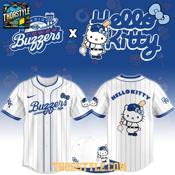 Ontario Tower Buzzers x Hello Kitty Classic Striped 2026 Night MiLB Game Jersey
