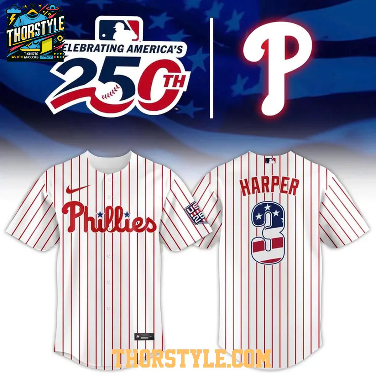 Philadelphia Phillies 2026 America250 Stadium Personalized Baseball Jersey Philadelphia Phillies 2026 America250 Stadium Personalized Baseball Jersey