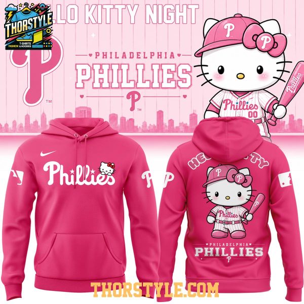 Philadelphia Phillies 2026 Hello Kitty Night All Game Hoodie T-Shirt