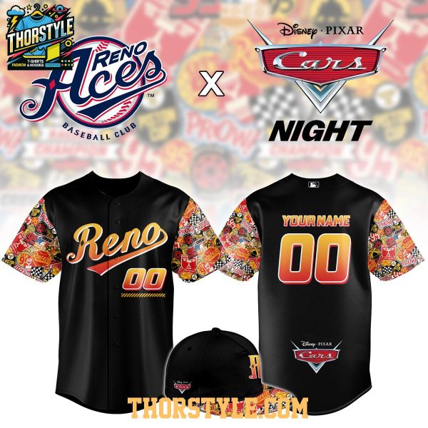 Reno Aces x Cars Night 2026 MiLB Personalized Baseball Jersey