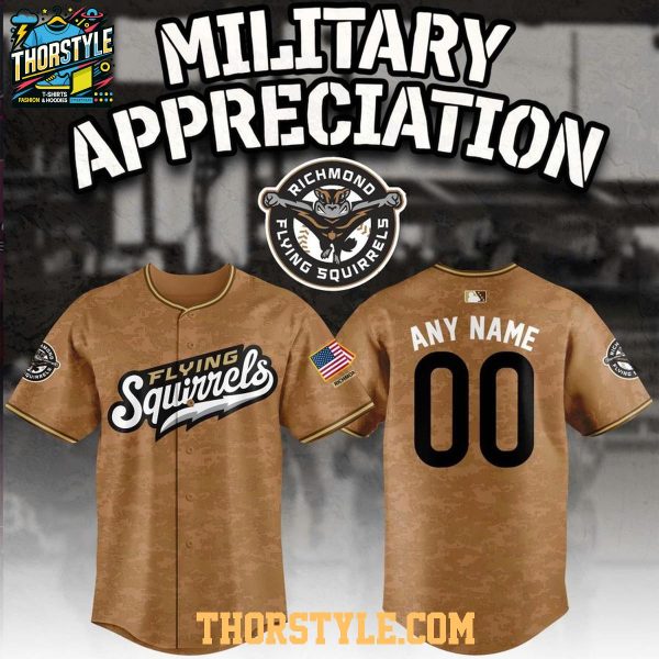 Richmond Flying Squirrels 2026 Military Appreciation MiLB Night Baseball Jersey