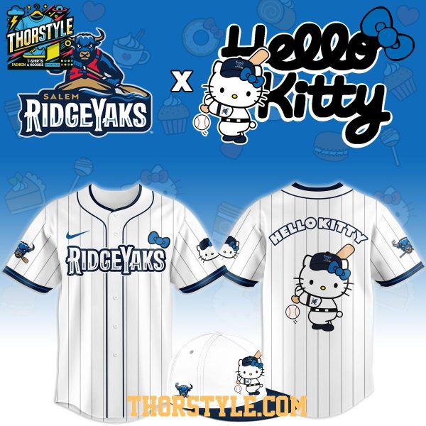 Salem RidgeYaks x Hello Kitty Classic Striped 2026 Night MiLB Game Jersey