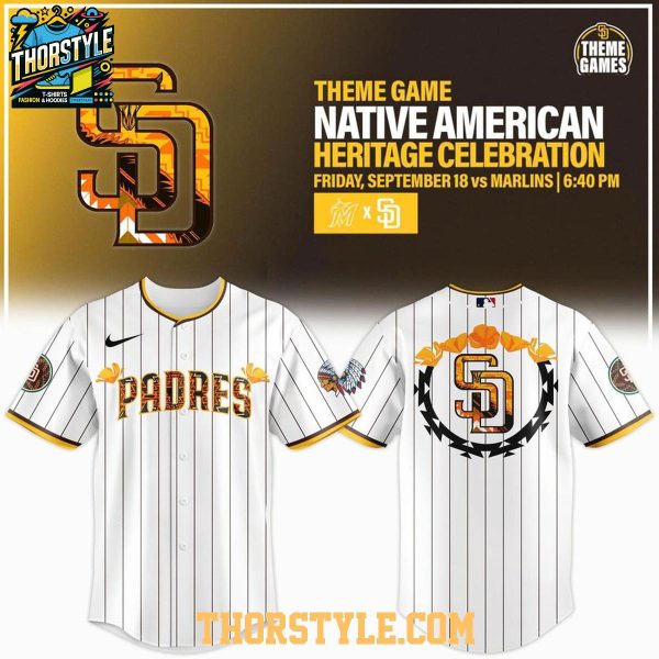 San Diego Padres 2026 Native American Heritage Striped Classic Jersey
