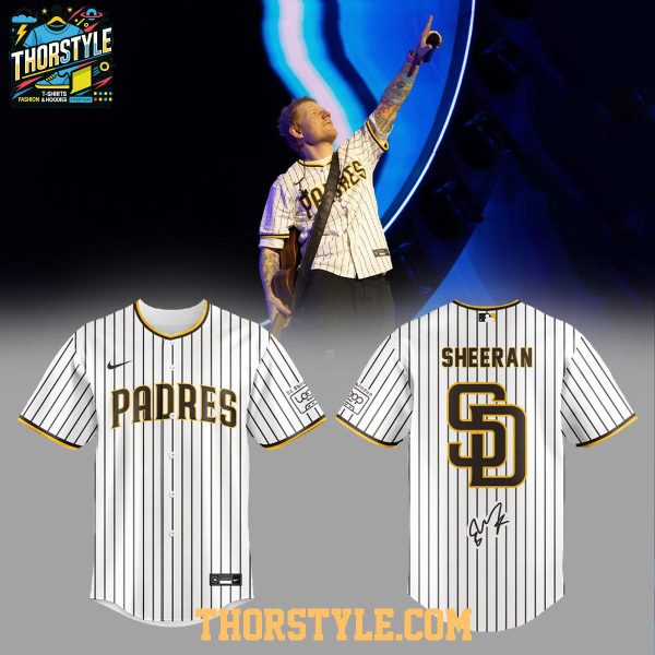 San Diego Padres Ed Sheeran LOOP Tour 2026 Classic Striped Baseball Jersey