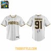 San Diego Padres Ed Sheeran LOOP Tour 2026 Classic Striped Baseball Jersey