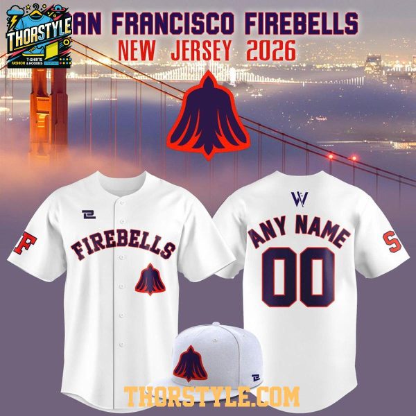 San Francisco Firebells WPBL 2026 Season Personalized Baseball Jersey
