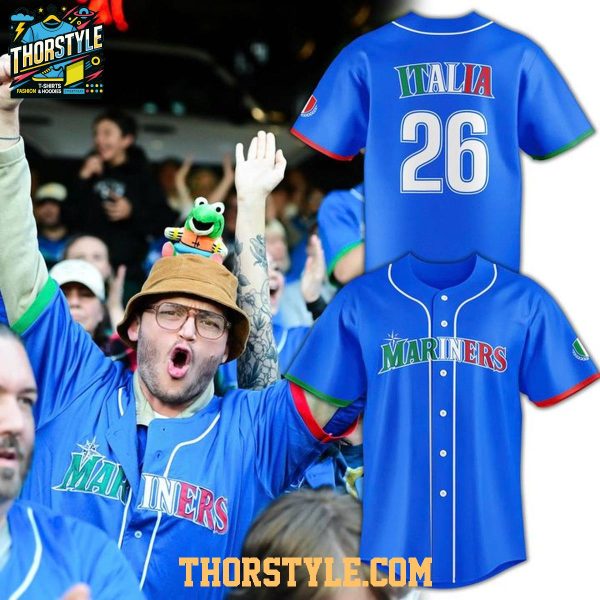 Seattle Mariners Italian Heritage 2026 Night Custom MLB Jersey
