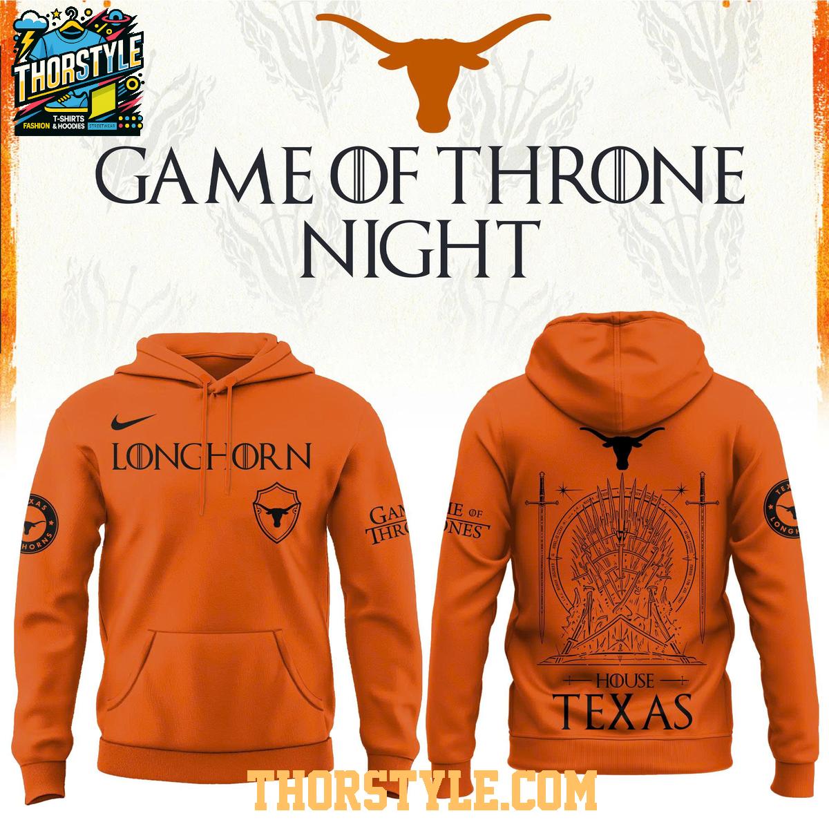 Texas Longhorn 2026 House Of The Dragons Night NCAA Hoodie Shirts Texas Longhorn 2026 House Of The Dragons Night NCAA Hoodie Shirts