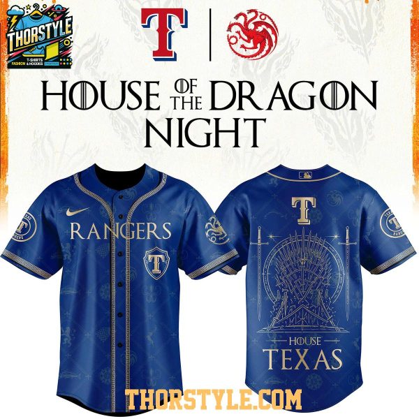 Texas Rangers x House Of The Dragons 2026 GOT Night Baseball Jersey