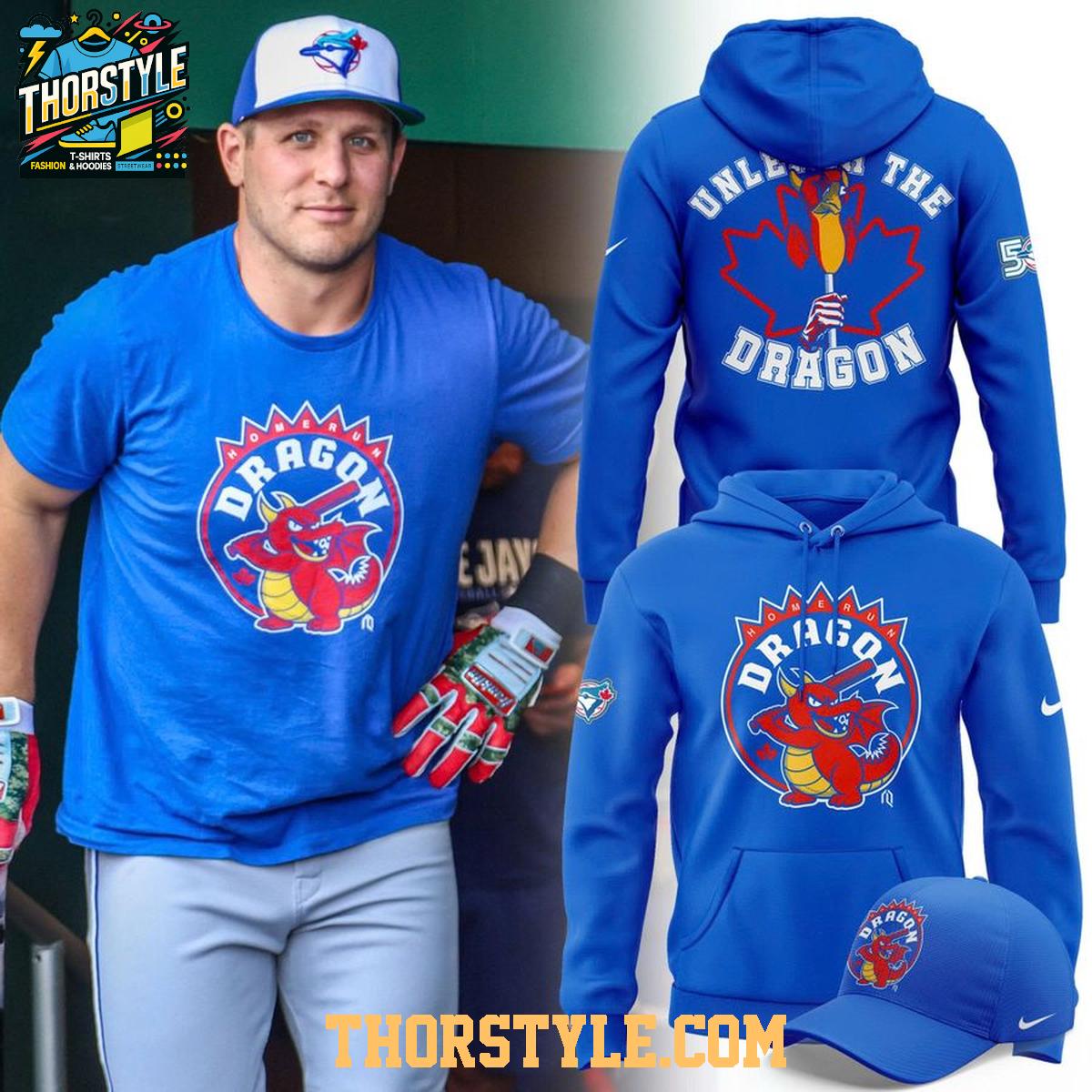 Toronto Blue Jays 2026 Unleash The Homerun Dragon Hoodie T-Shirt Toronto Blue Jays 2026 Unleash The Homerun Dragon Hoodie T-Shirt