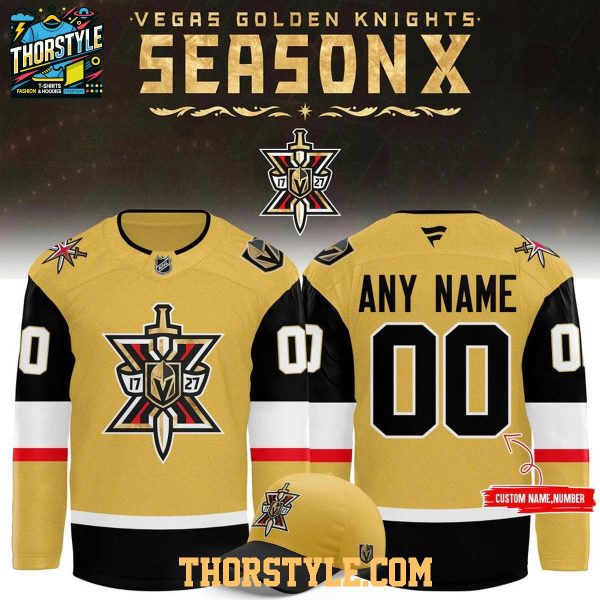 Vegas Golden Knights 2026 Season X Night Personalized Hockey Jersey