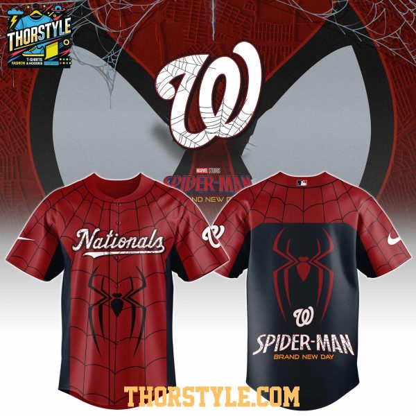 Washington Nationals x Spider-Man Brand New Day 2026 Theme Game Jersey