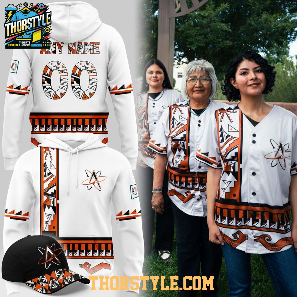 Albuquerque Isotopes Native American Heritage 2026 MiLB Night Hoodie T-Shirt Albuquerque Isotopes Native American Heritage 2026 MiLB Night Hoodie T-Shirt