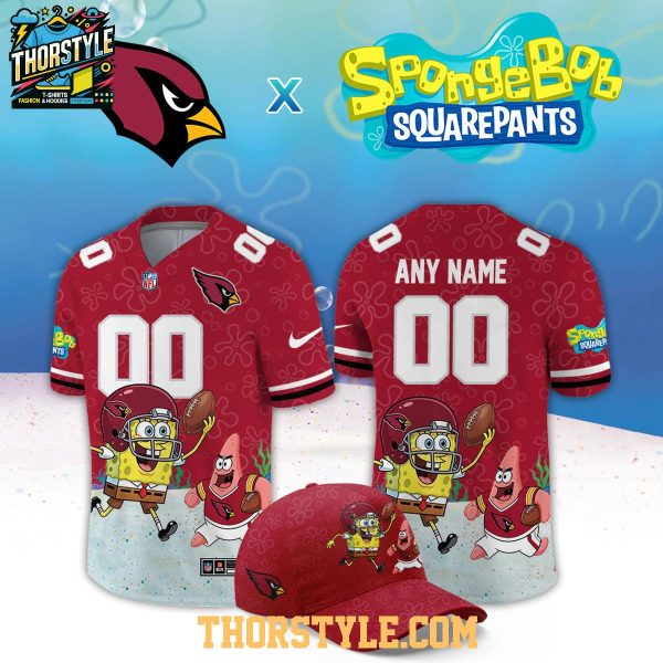 Arizona Cardinals x SpongeBob Squarepants 2026 Night Custom Football Jersey