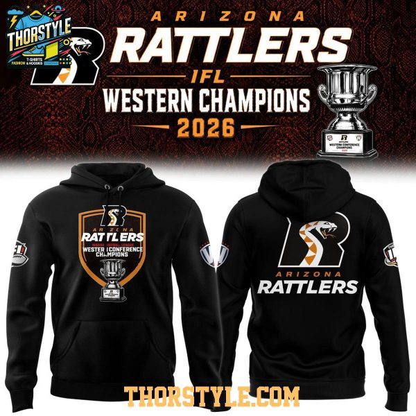 Arizona Rattlers IFL 2026 Western Conference Champions Hoodie T-Shirt