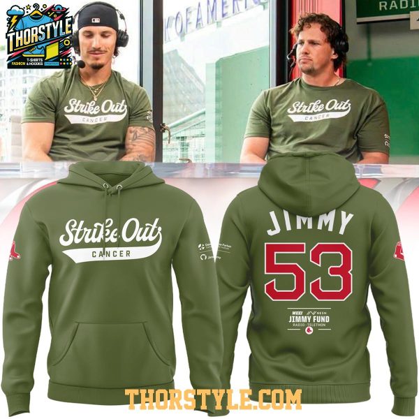 Boston Red Sox Strike Out Cancer 2026 Jimmy Night Hoodie T-Shirt