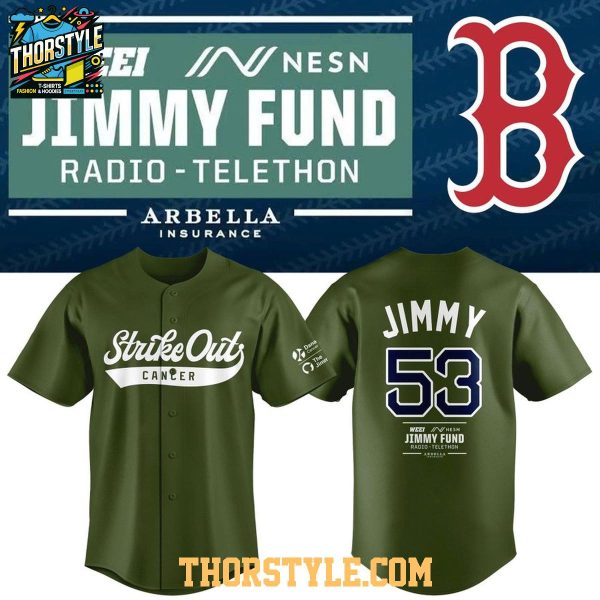 Boston Red Sox Strike Out Cancer Together 2026 Jimmy Baseball Jersey