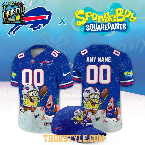 Buffalo Bills x SpongeBob Squarepants 2026 Night Custom Football Jersey