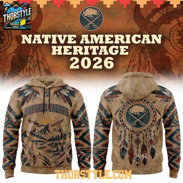 Buffalo Sabres 2026 NHL x Native American Heritage Night Hoodie T-Shirt