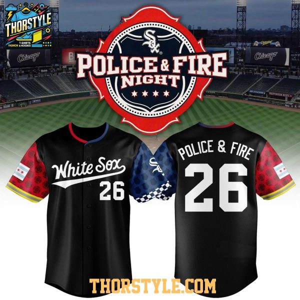 Chicago White Sox Police And Fire Night 2026 Personalized Baseball Jersey