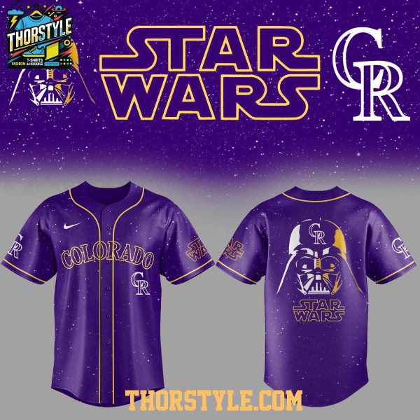 Colorado Rockies x Star Wars Game Night Darth Vader 2026 Baseball Jersey