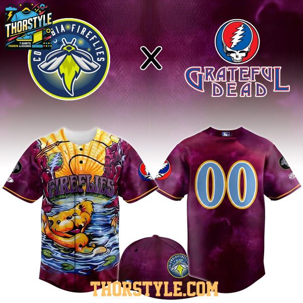 Columbia Fireflies x Grateful Dead Night 2026 Theme Game Baseball Jersey