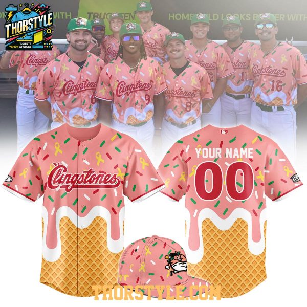 Columbus Clingstones x Icecream Night 2026 Cure Cancer Baseball Jersey