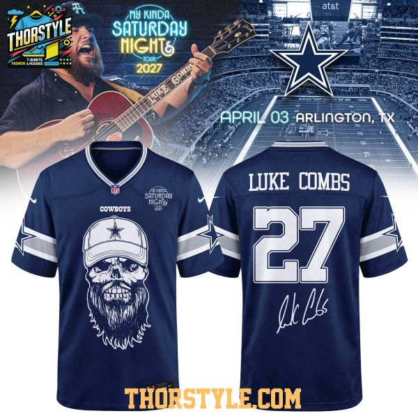 Dallas Cowboys Luke Combs My Kinda Saturday Night Tour 2027 Football Jersey