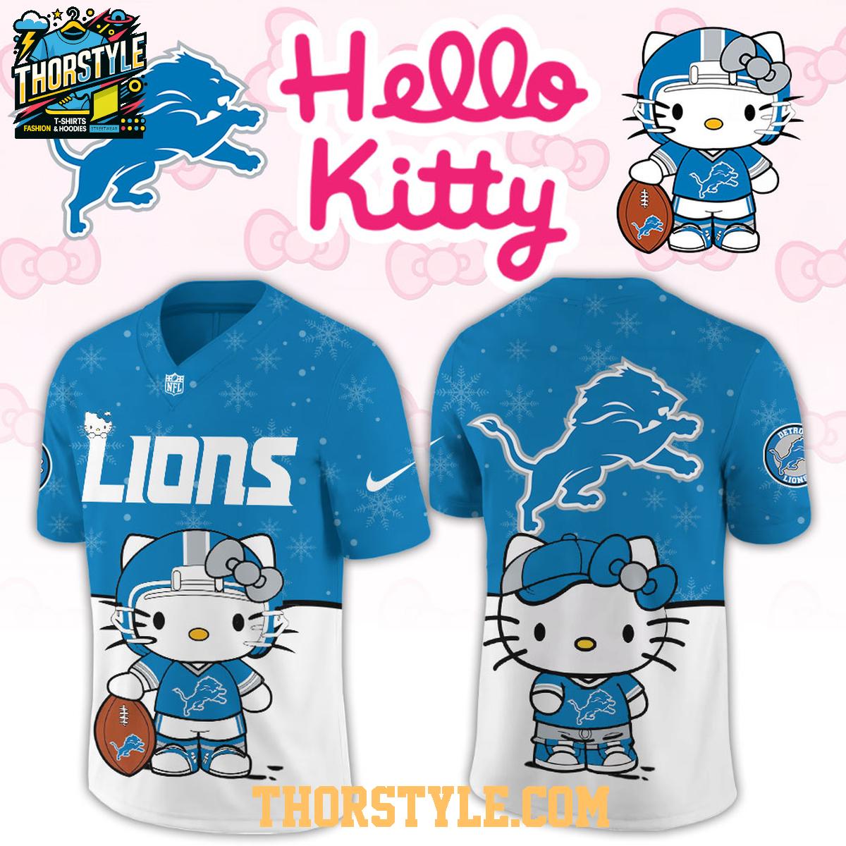Detroit Lions x Hello Kitty 2026 Night Personalized Football Jersey Detroit Lions x Hello Kitty 2026 Night Personalized Football Jersey