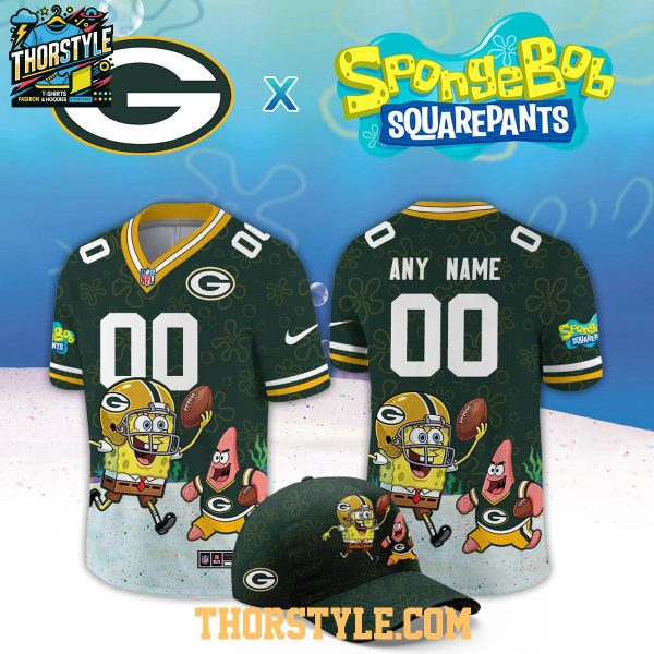 Green Bay Packers x SpongeBob Squarepants 2026 Night Custom Football Jersey