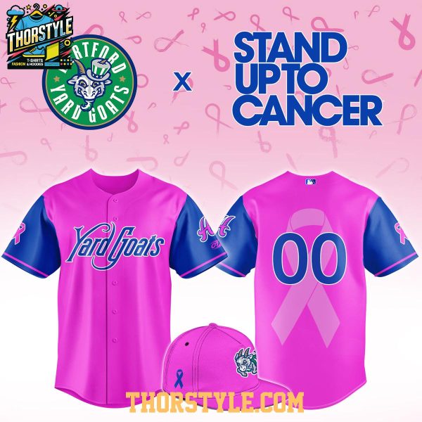 Hartford Yard Goats Pink Out The Park 2026 Fighting Cancer Baseball Jersey