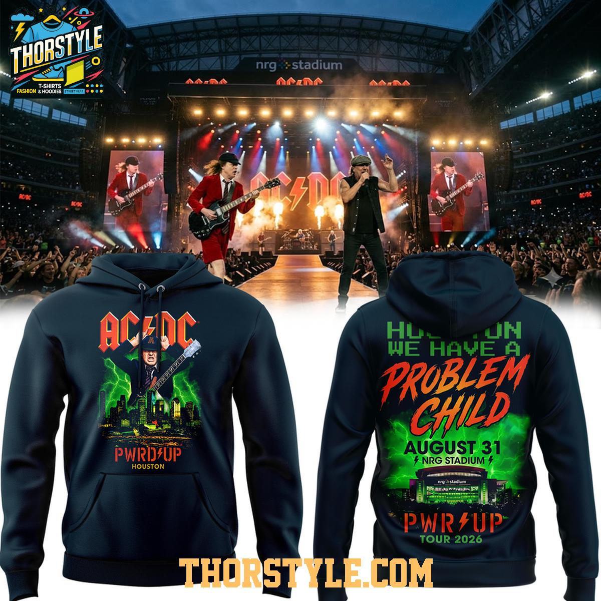 Houston Texans x AC/DC Power Up Tour Houston 2026 Hoodie T-Shirt Houston Texans x AC/DC Power Up Tour Houston 2026 Hoodie T-Shirt