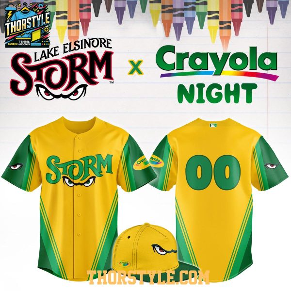 Lake Elsinore Storm Crayola Night MiLB Theme Night 2026 Personalized Jersey