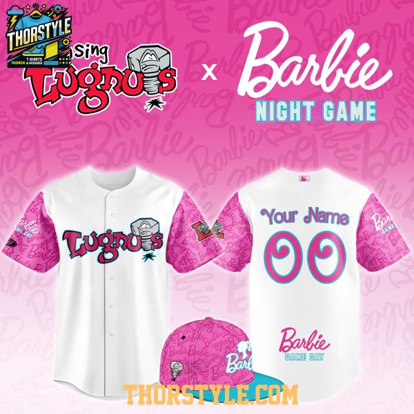 Lansing Lugnuts Barbie Night Game 2026 Pink Personalized Baseball Jersey