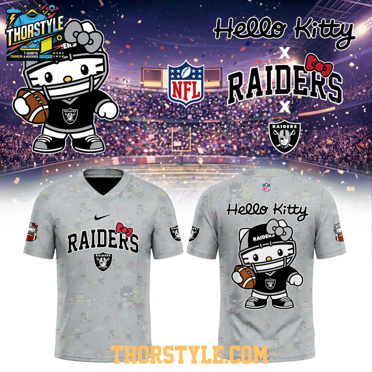 Las Vegas Raiders Hello Kitty 2026 x NFL Theme Night Football Jersey Las Vegas Raiders Hello Kitty 2026 x NFL Theme Night Football Jersey