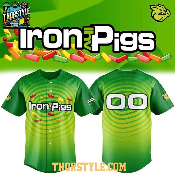 Lehigh Valley IronPigs 2026 Mike And Ike Candy Personalized Baseball Jersey