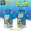 Los Angeles Chargers x SpongeBob Squarepants 2026 Night Custom Football Jersey 1 Los Angeles Chargers x SpongeBob Squarepants 2026 Night Custom Football Jersey