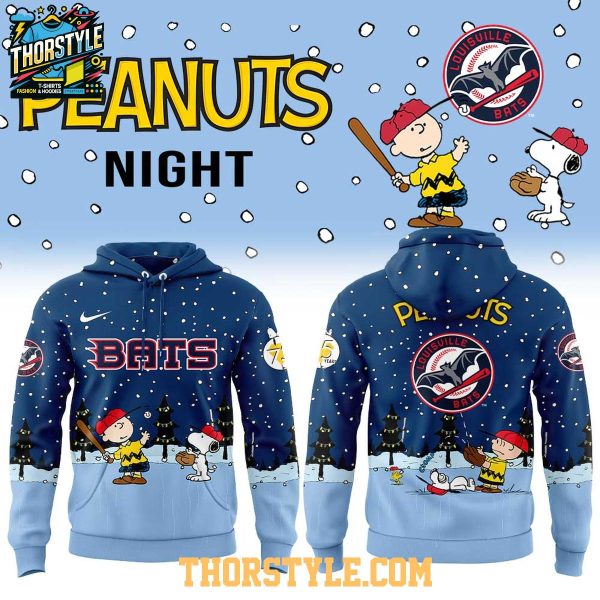 Louisville Bats x Peanuts 2026 Christmas Night Snoopy Hoodie T-Shirt