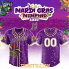 Memphis Redbirds Mardi Gras 2026 Night Game Personalized Baseball Jersey