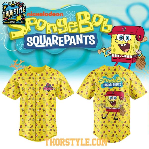 Memphis Redbirds SpongeBob SquarePants 2026 Night Personalized Baseball Jersey Yellow