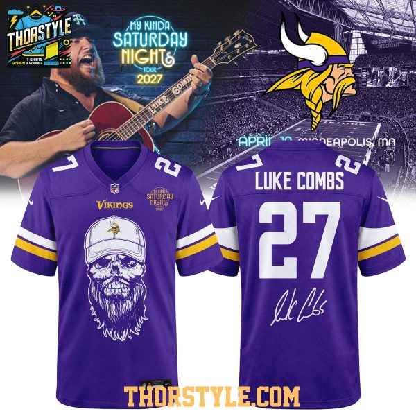 Minnesota Vikings x Luke Combs My Kinda Saturday Night Tour 2027 Jersey