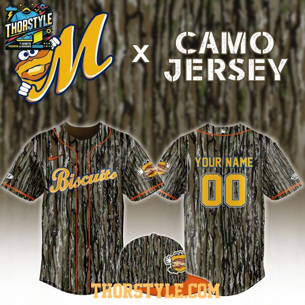 Montgomery Biscuits x Realtree Camo 2026 Night Baseball Jersey