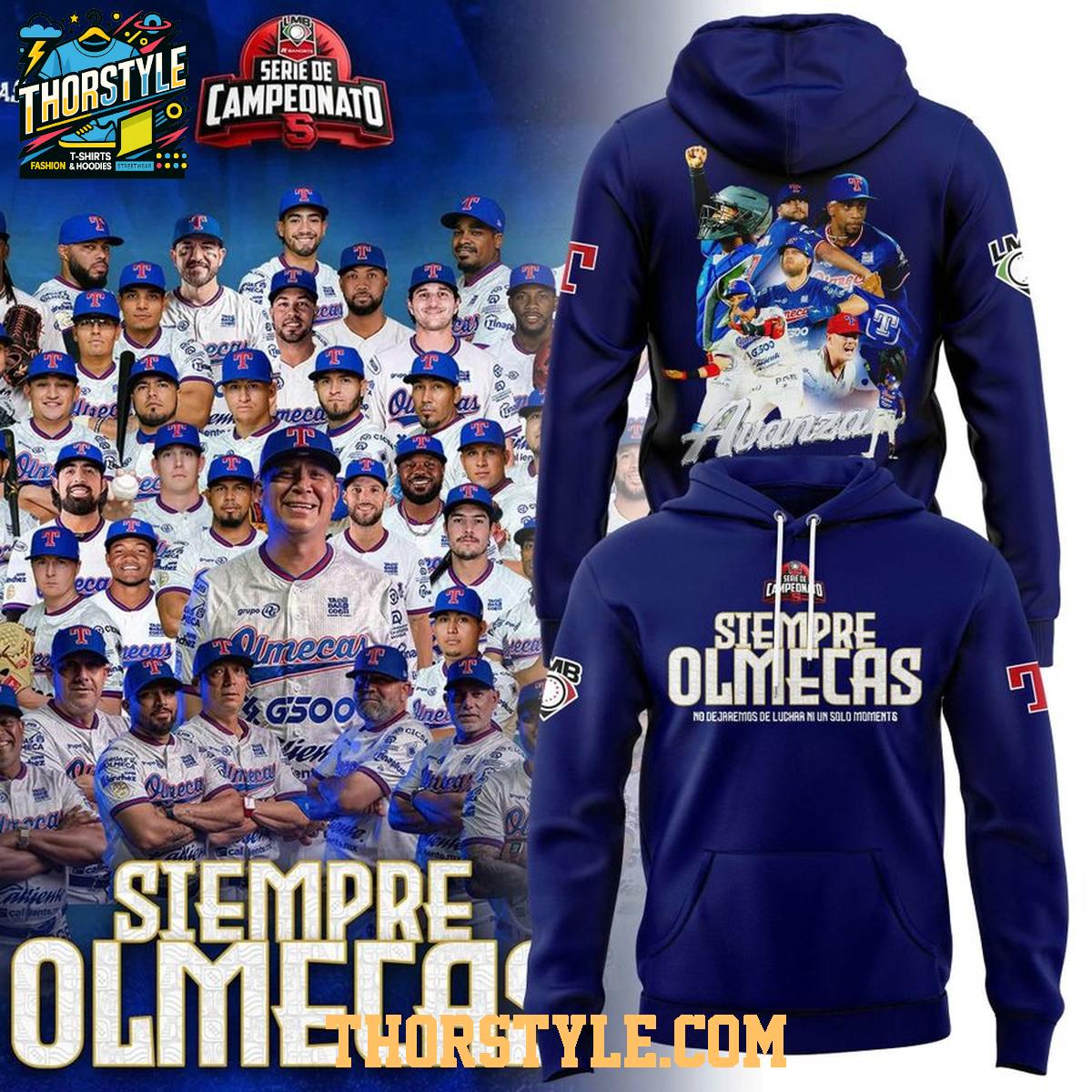 Olmecas de Tabasco Serie de Campeonaton 2026 Campeones Beisbol Hoodie Shirts Olmecas de Tabasco Serie de Campeonaton 2026 Campeones Beisbol Hoodie Shirts