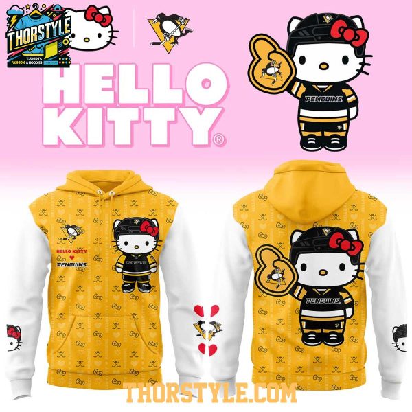 Pittsburgh Penguins Hello Kitty 2026 Love Of Ice Night Hoodie T-Shirt