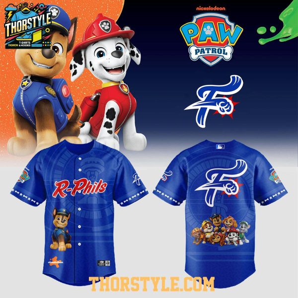 Reading Fightin Phils Paw Patrol Adventure 2026 Night Personalized MiLB Jersey